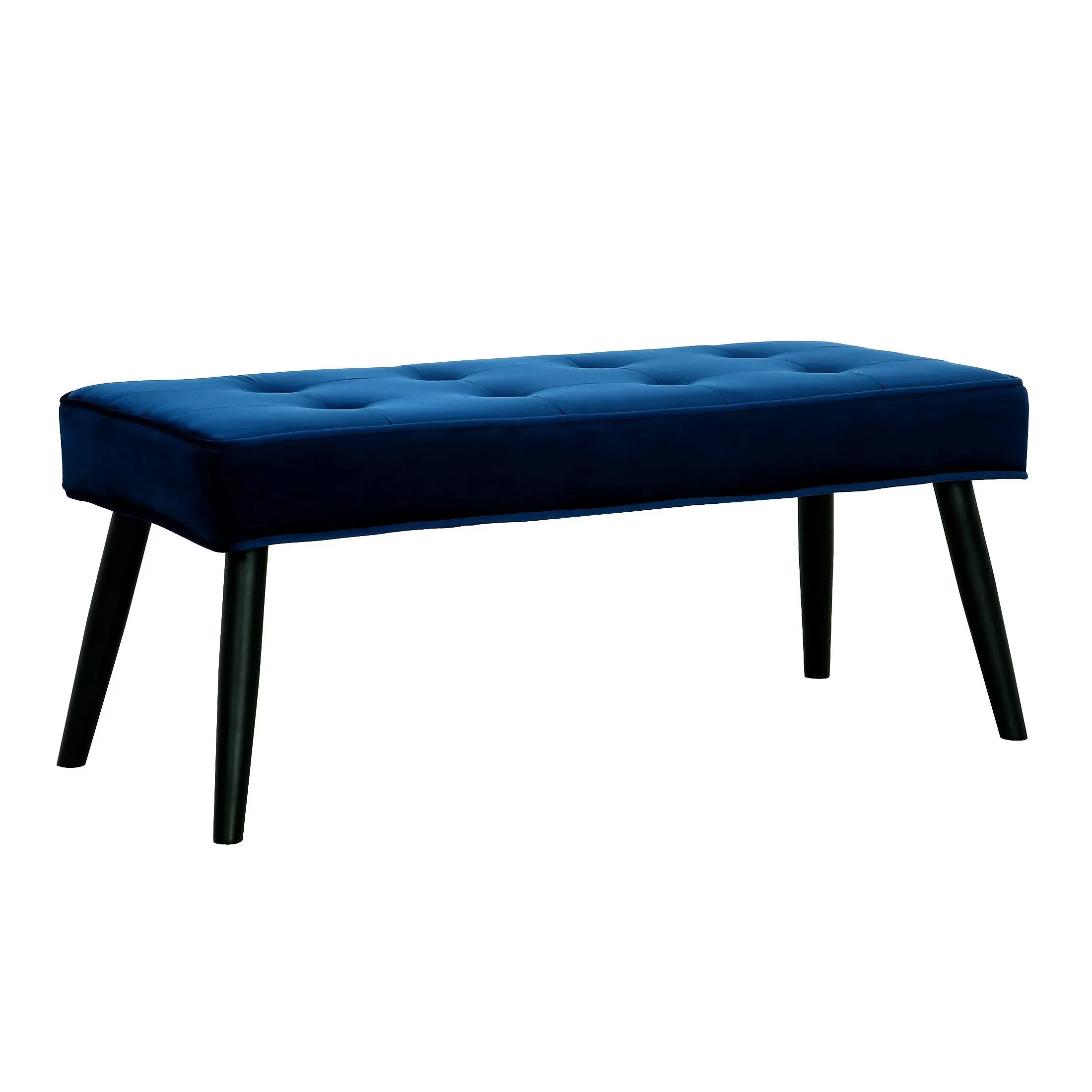 WestinTrends Velvet Tufted Bedroom Bench