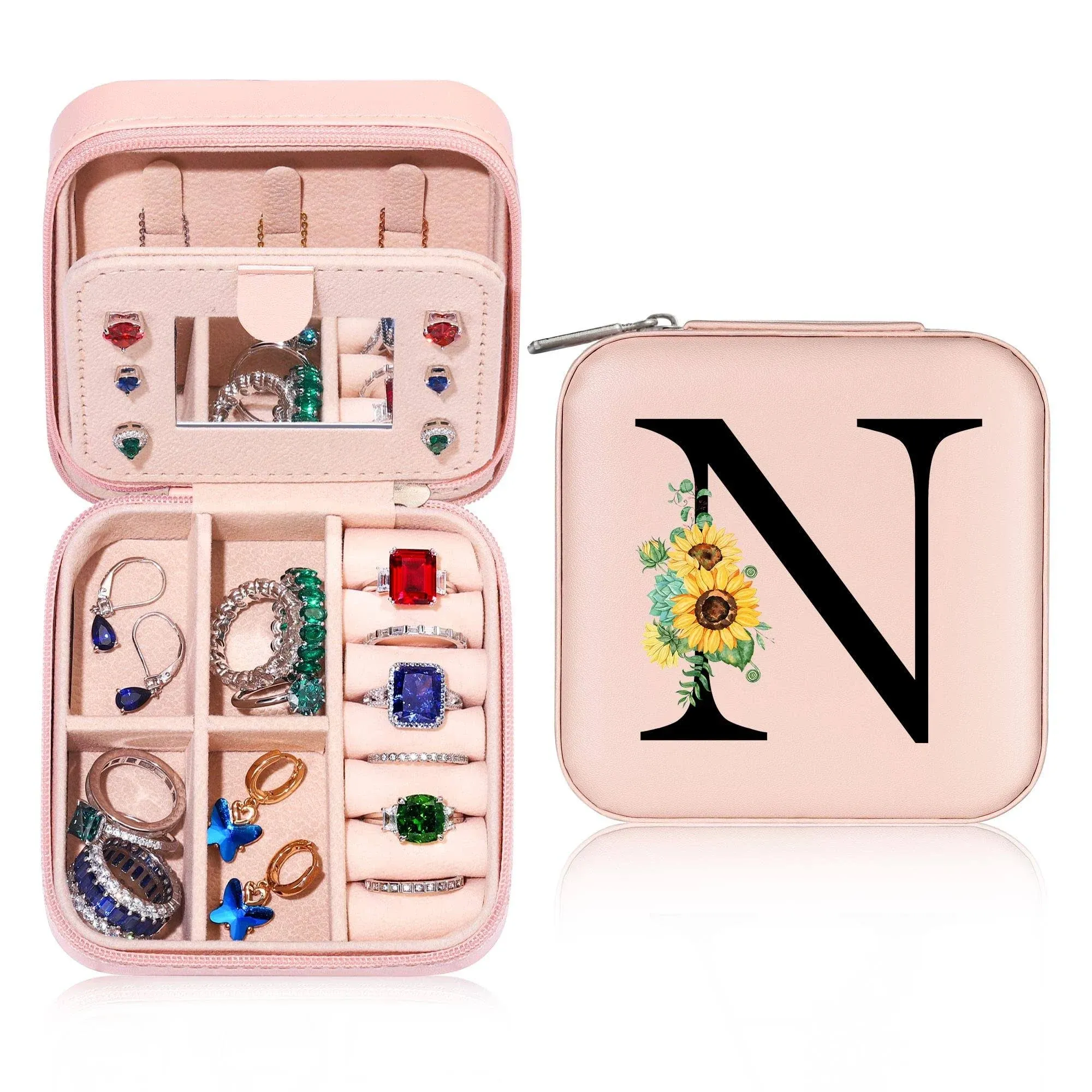  Travel Gifts for Women Girls, Small Jewelry Box | Travel Jewelry Case Jewelry 