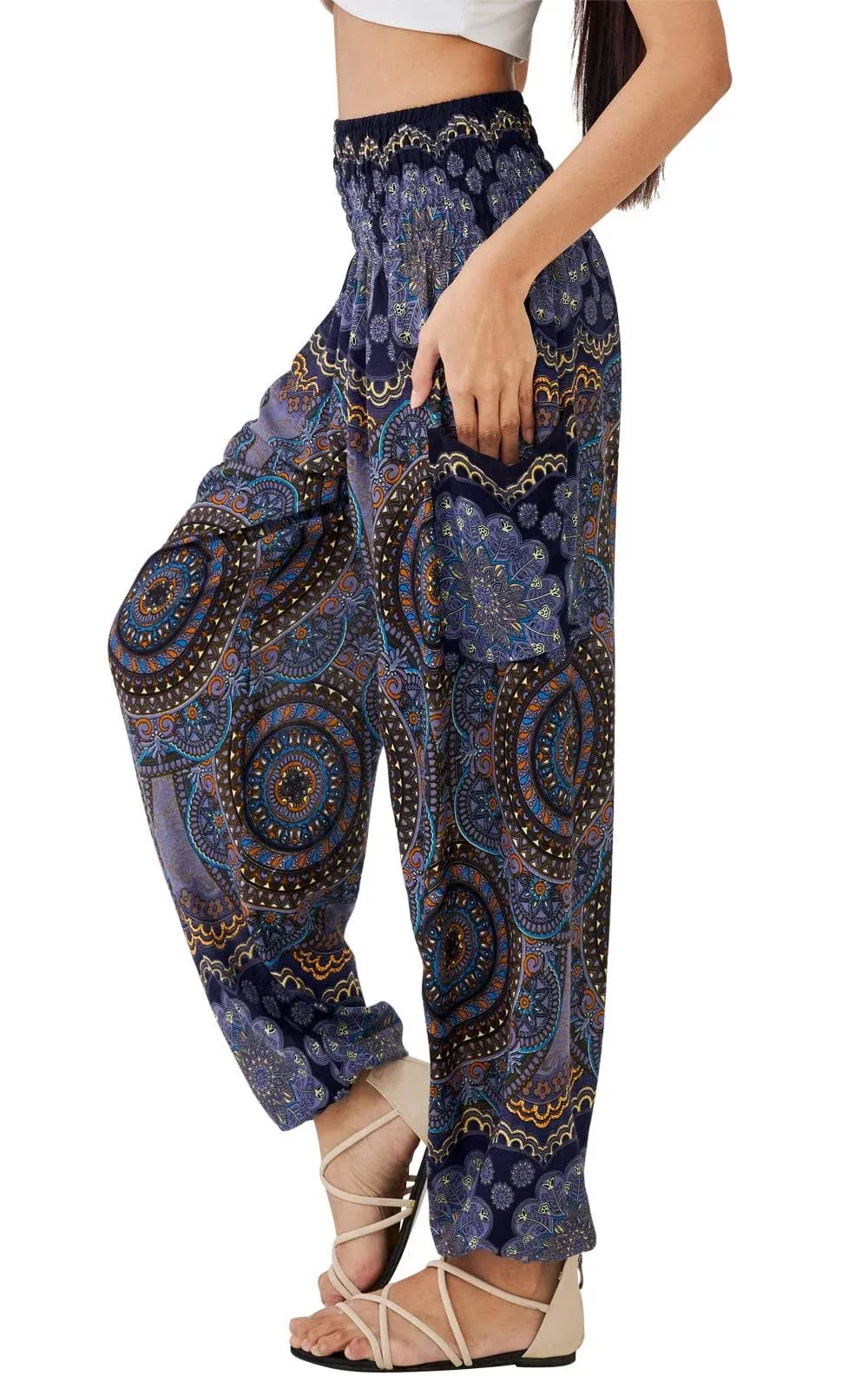 Women's Bohemian Flowy Yoga Pants