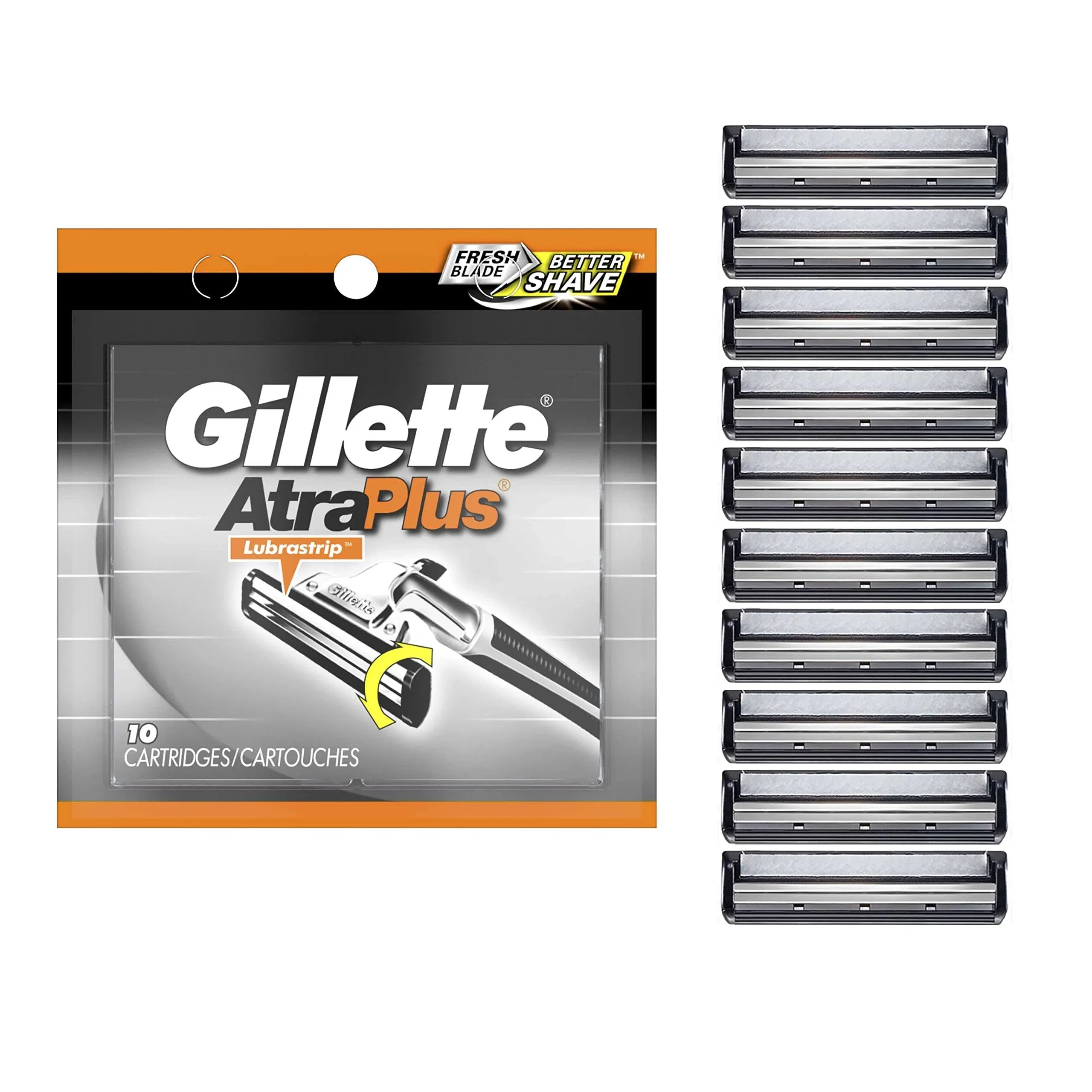 Gillette Atra Plus Men's Razor Cartridge - 10 count