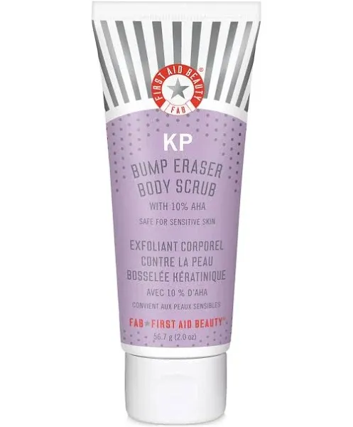 First Aid Beauty KP Bump Eraser Body Scrub with 10% AHA - 2 oz