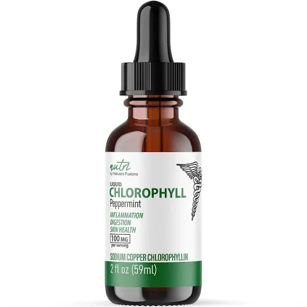 Nutri Liquid Chlorophyll Drops Peppermint 100 Mg