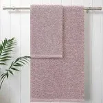 Jessica Simpson Rodeo Daisy 4-Piece Mauve Shadow Cotton Towel Set