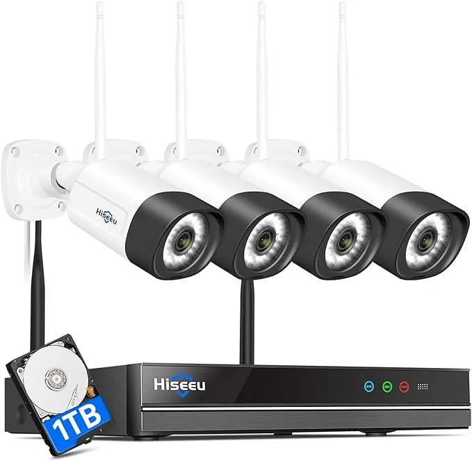 Hiseeu 2K Security Camera System