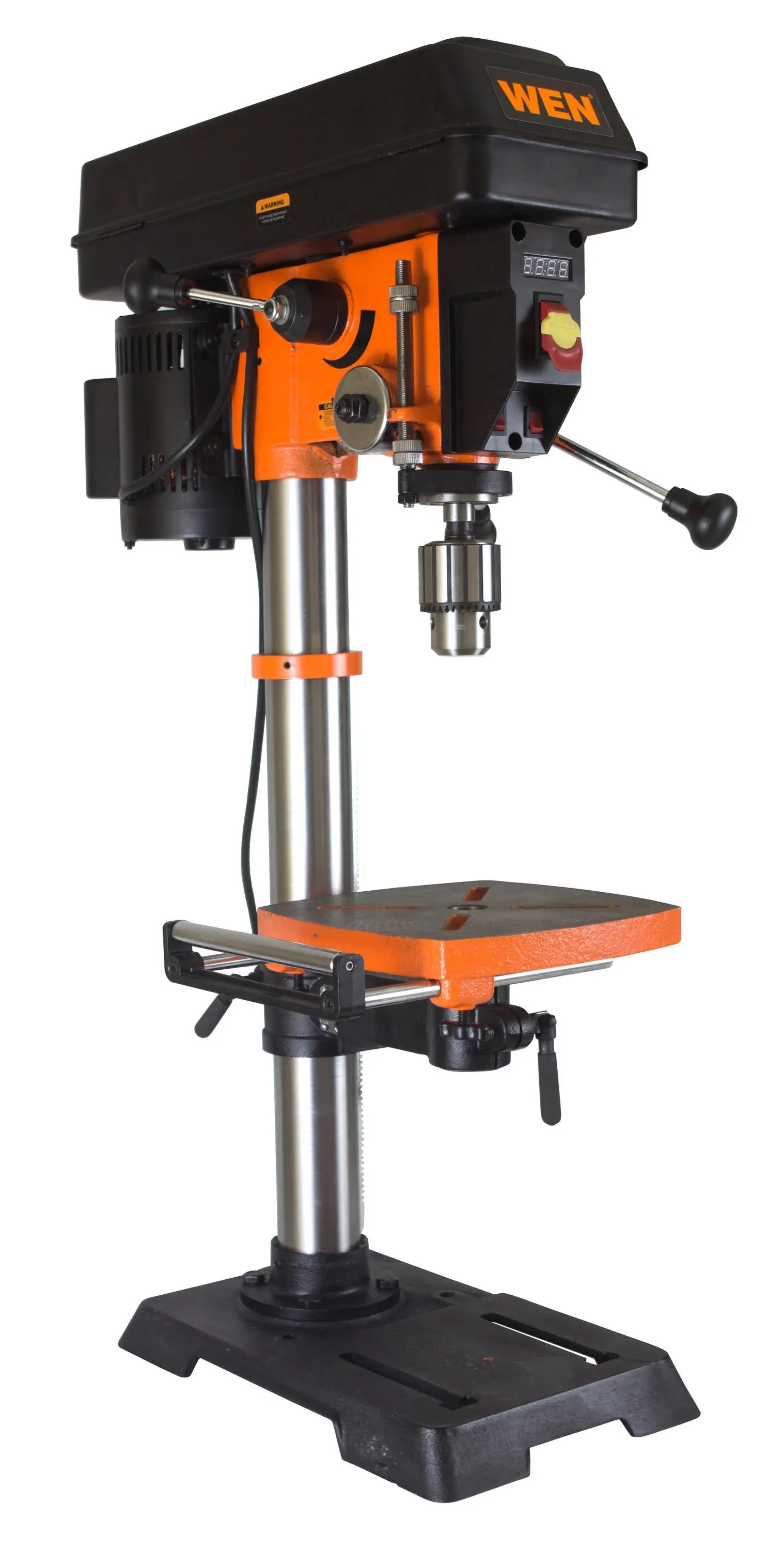 5-Amp 12-In Variable Speed Cast Iron Benchtop Drill Press w/Laser and Work Light