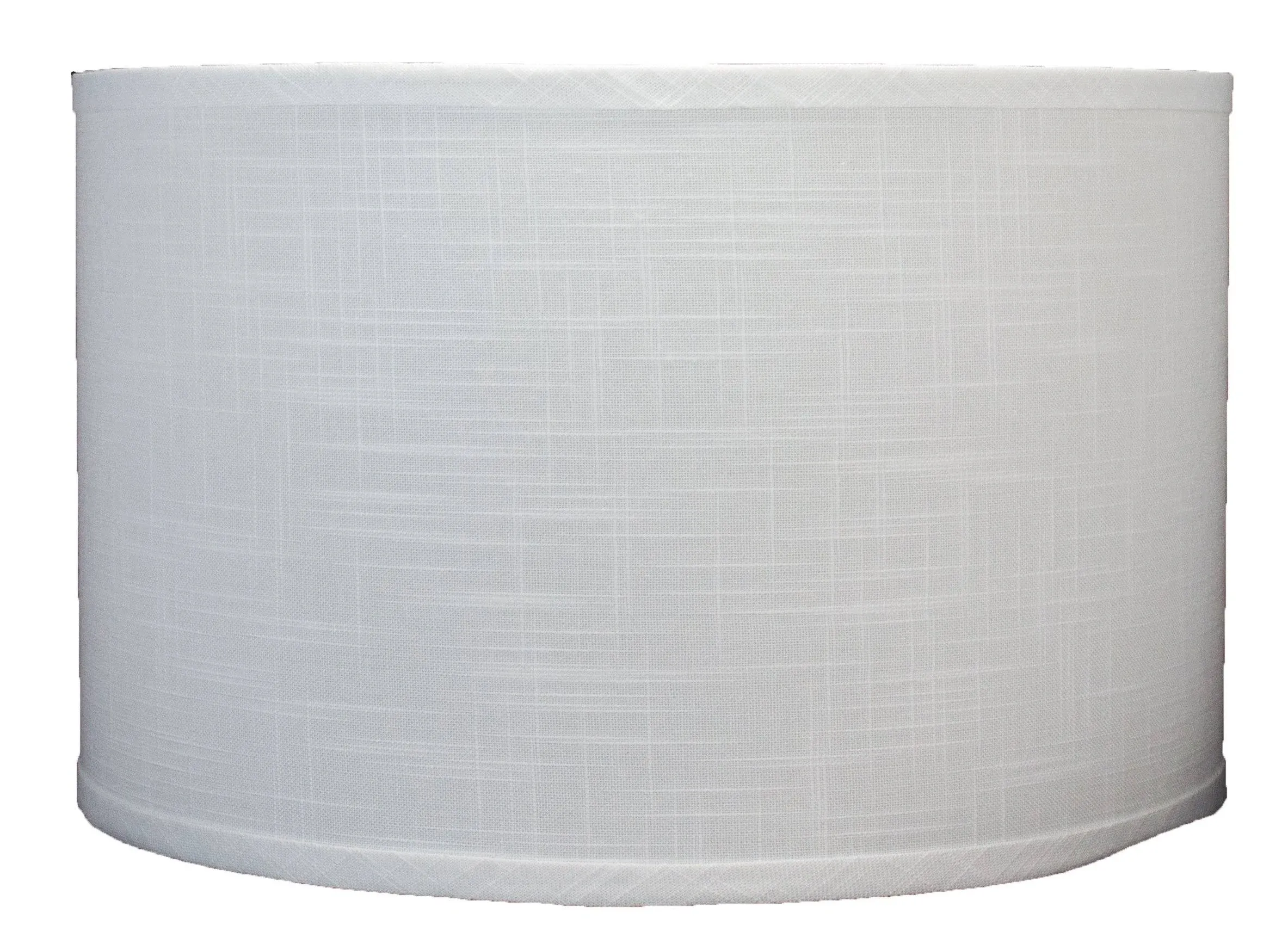 Classic Drum Linen Lamp Shade, Off White, 16"