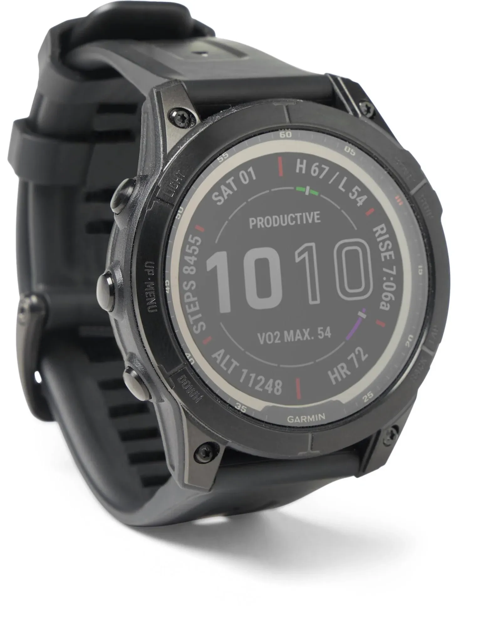 Garmin Fenix 7 Sapphire Solar Smartwatch Black DLC Titanium With Black Band New