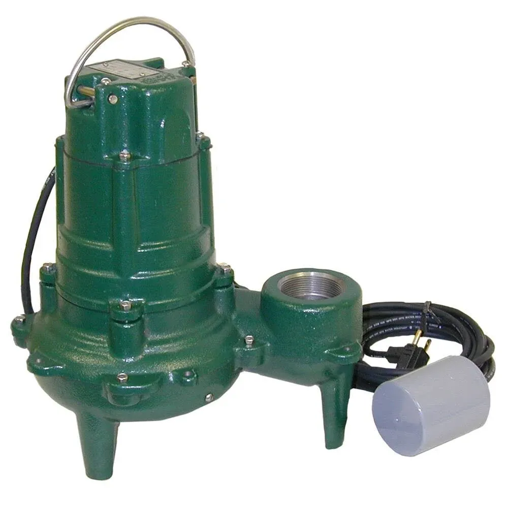 Zoeller 270-0005 Waste Mate 115V 1HP Sewage Pump with Variable Level Float Switch