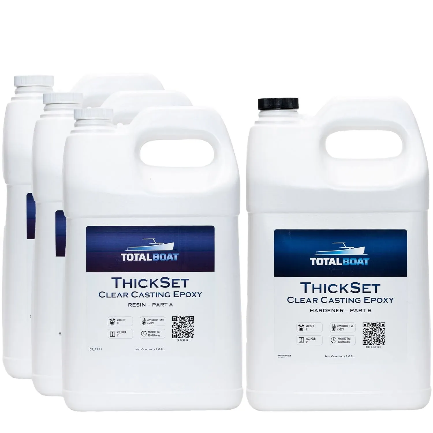 TotalBoat ThickSet Deep Pour Clear Epoxy Resin Kit