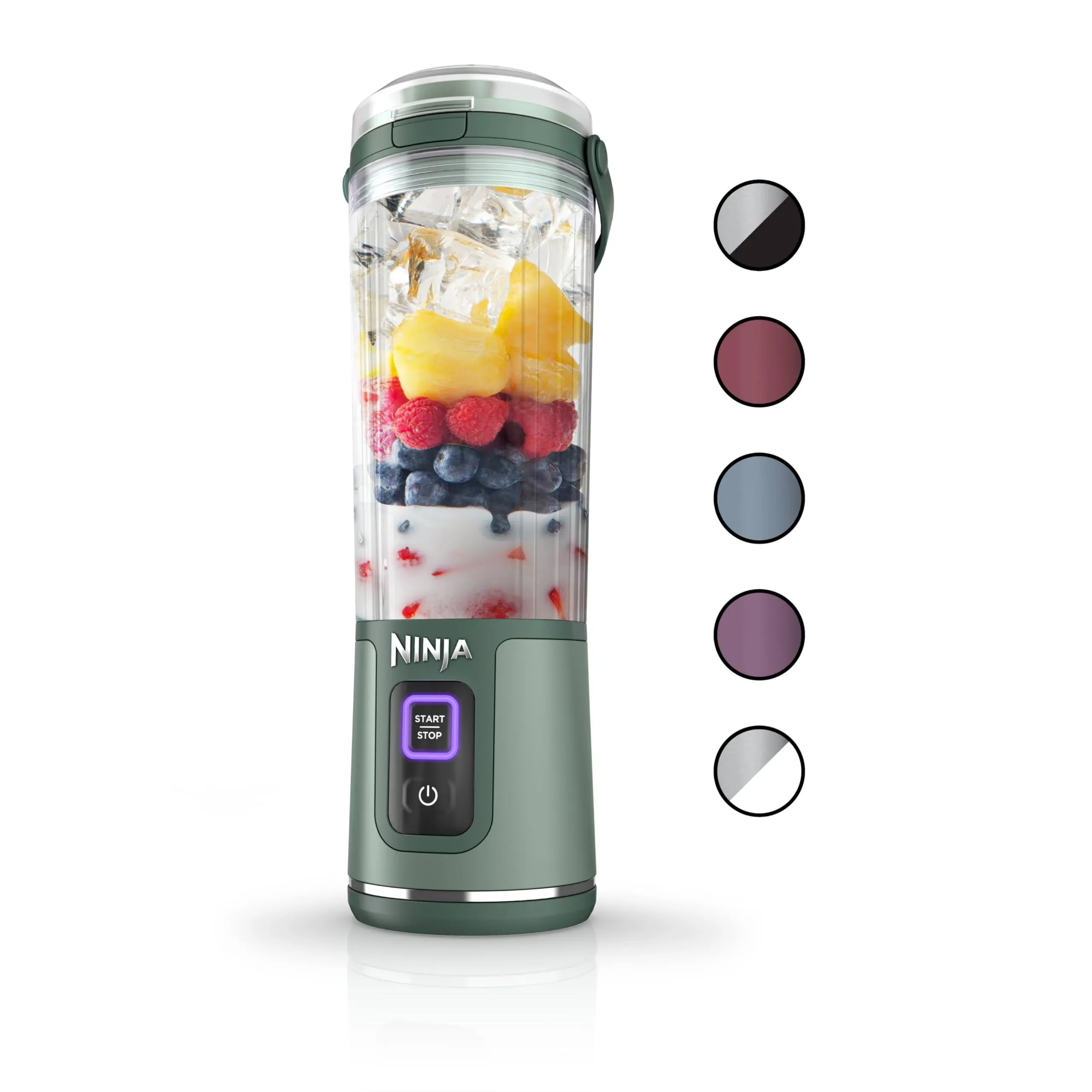 Ninja - Blast 18 oz. Portable Blender - Forest Green