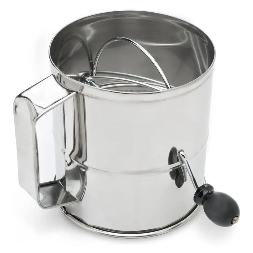 Fox Run 8-Cup Flour Sifter, Gray