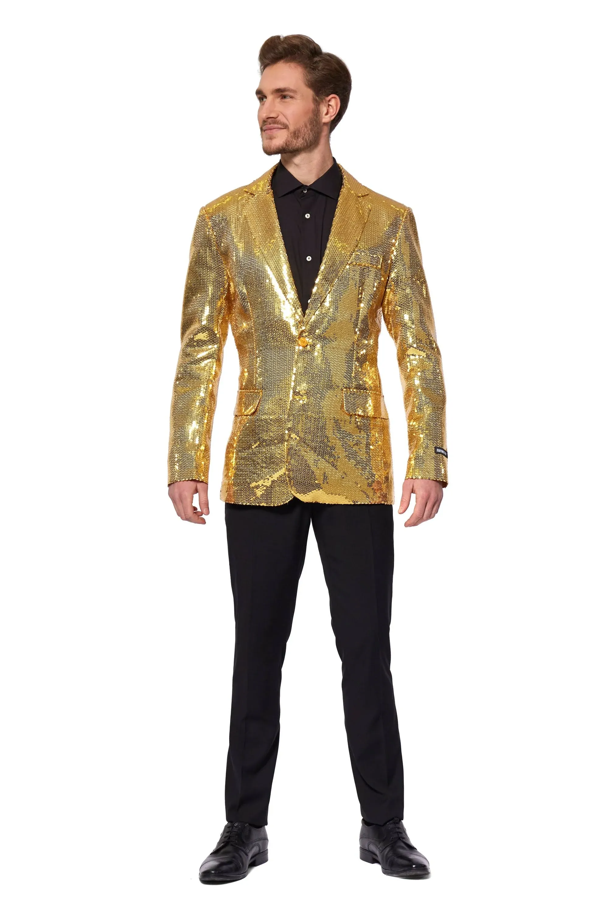 Men's Blazer Silver Sequin