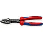 Knipex TwinGrip Slip Joint Pliers Black atramentized, with multi-component Grips 200 mm 82 02 200 SB