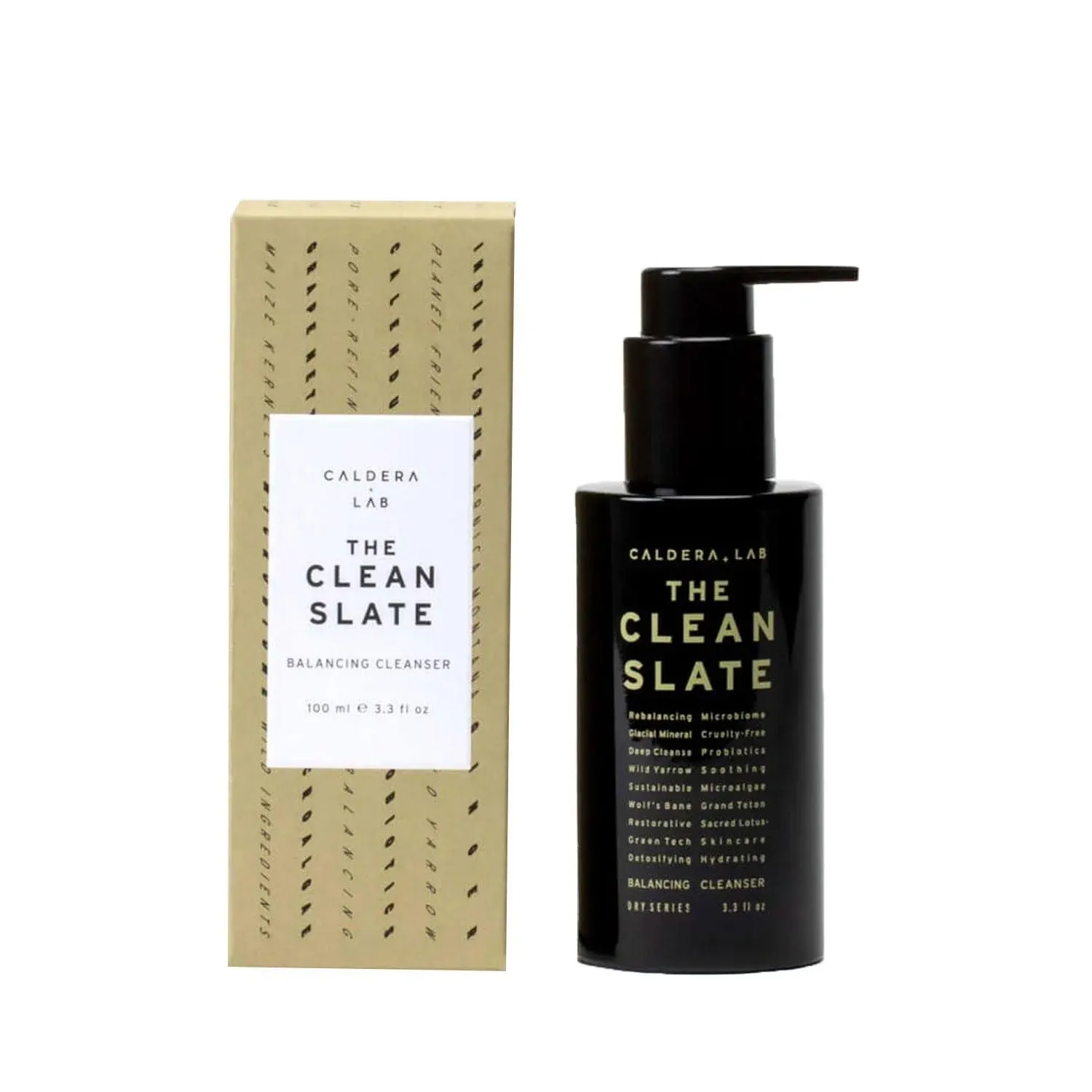 Caldera + Lab The Clean Slate | Men's Organic Foaming Facial Cleanser for Dry, Sensitive, & Normal Skin – Vegan, Natural & Antioxidant Packed Exfoliating Face Wash