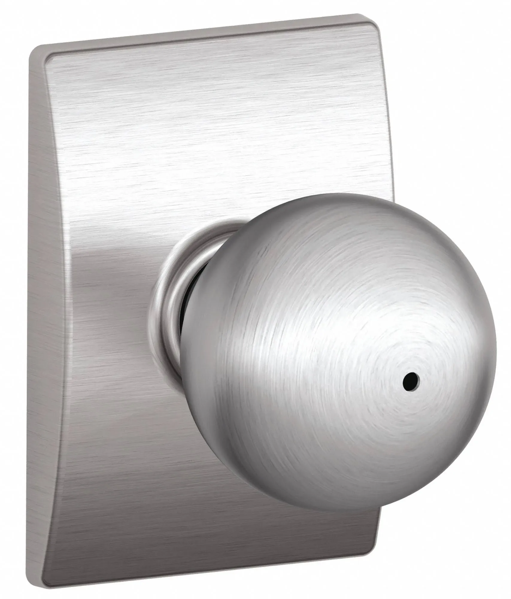 Schlage F40ORB626CEN Century Collection Orbit Privacy Knob, Satin Chrome