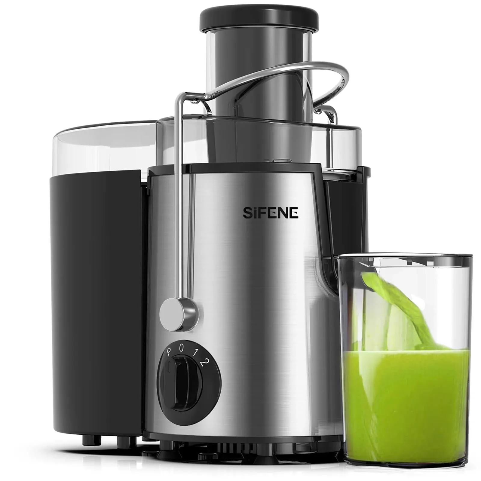 SiFENE Juicer Machine, High-Speed Quick Juice Making, 3" Big Mouth for Veggies & Fruits, Easy to Clean Juice Extractor, BPA Free, Durable Stainless Steel Kitchen Juicer