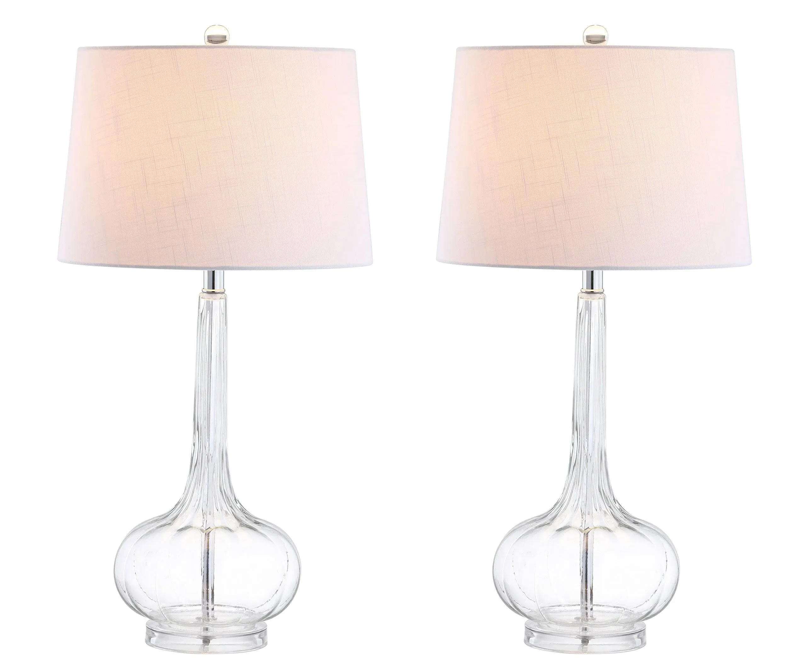 Bette Teardrop Led Table Lamp, Set Of 2 In Clear