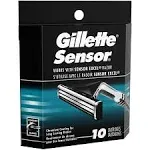 Gillette Sensor Excel Men's Razor Blade Refill (10 ct)