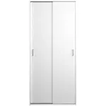 Space Wardrobe with 2 Sliding Doors, White