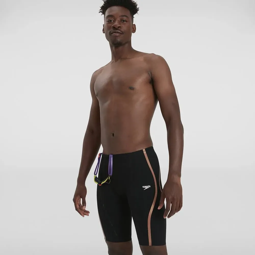 Speedo Fastskin LZR Pure Intent 'Backstroke Edition' High Waist Jammer - Black ...