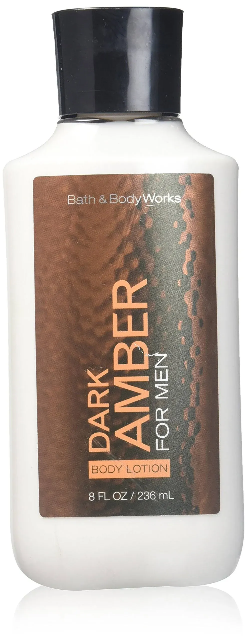 NEW/RARE Bath &amp; Body Works Dark Amber For Men 8oz Body Lotion