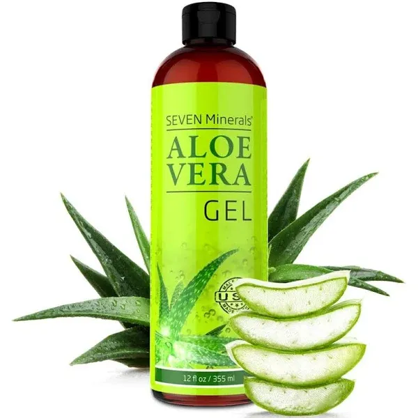 Aloe Vera Gel - 99% Organic, 12 oz - No Xanthan, So It Absorbs Rapidly with No