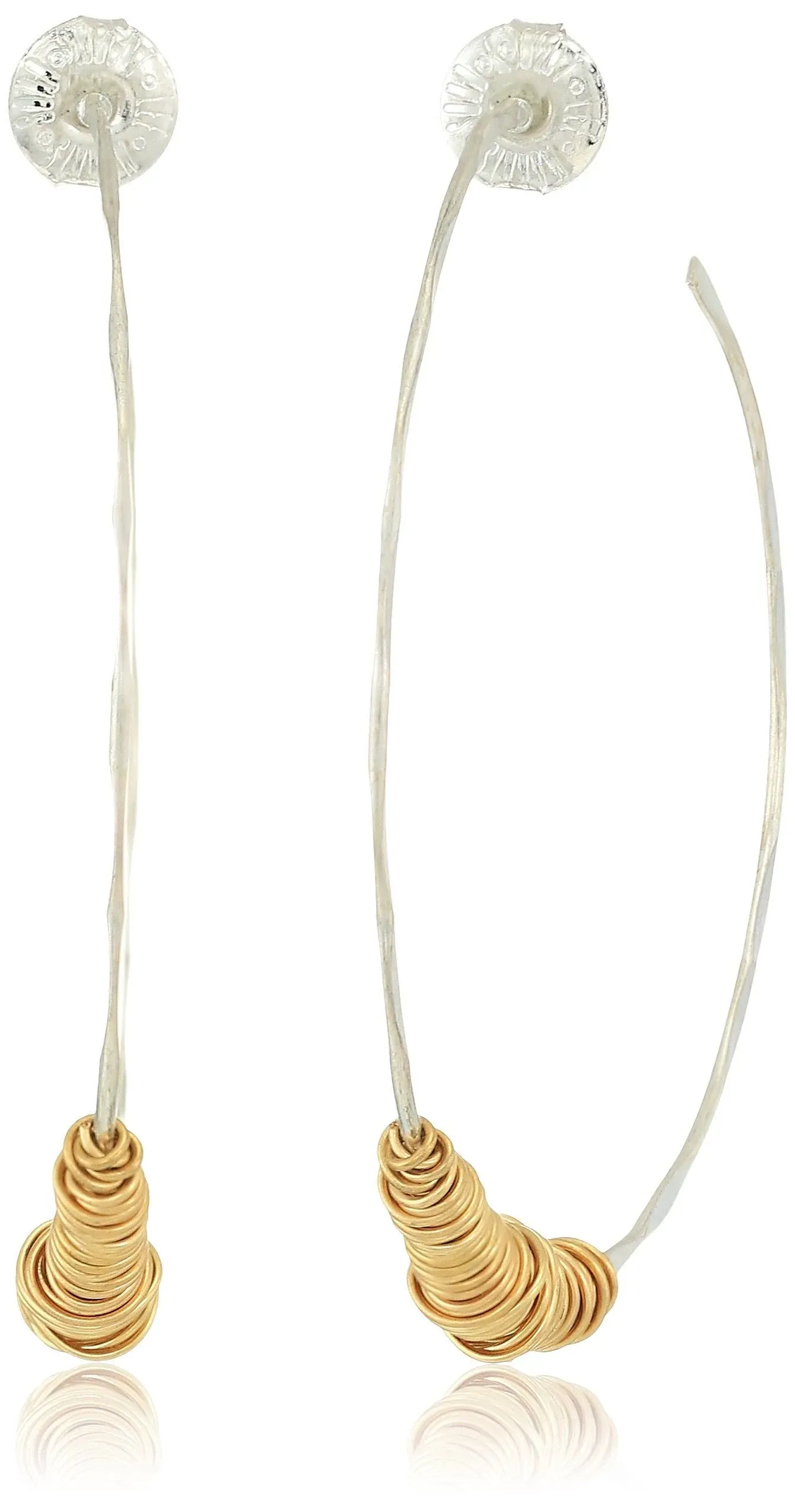 Extra Large Two-tone Wire-wrapped Soho Hoop Earrings In Two Tone