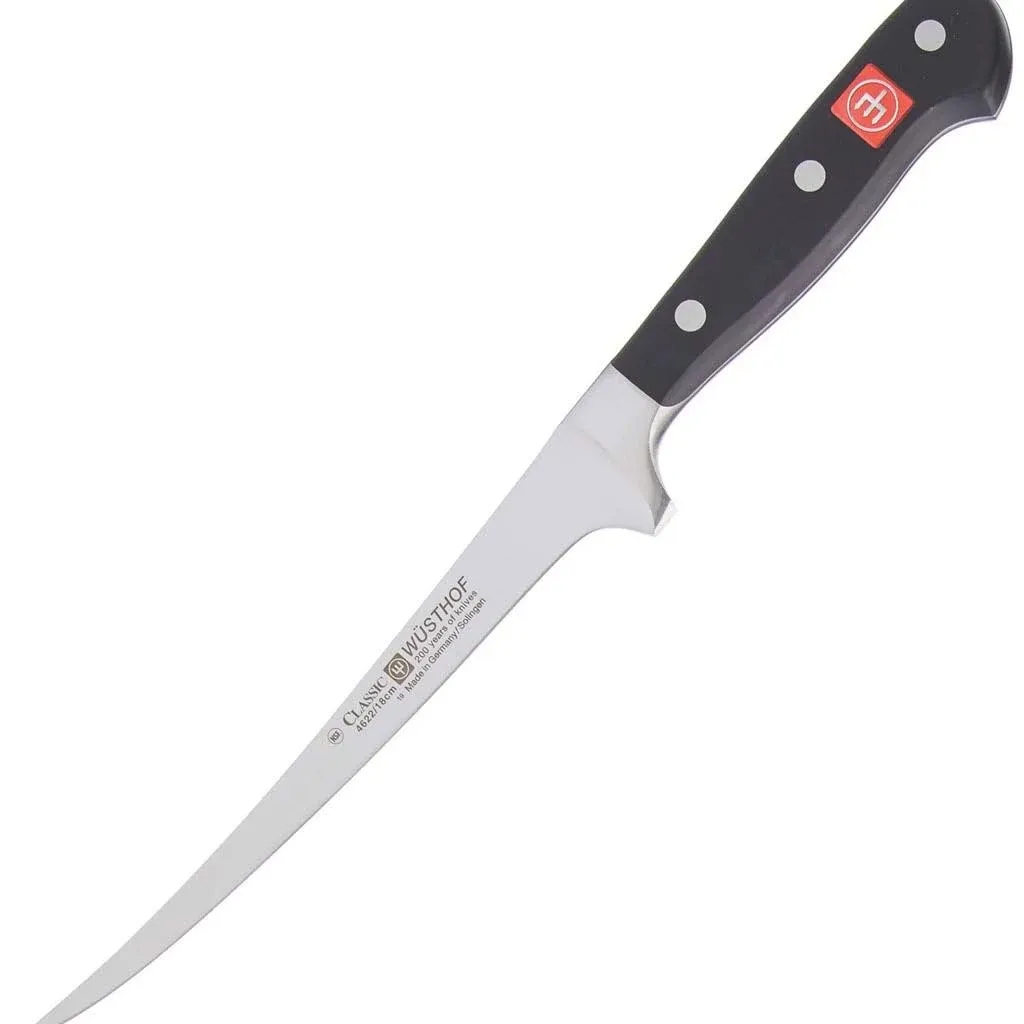 Wusthof 1040103818 Classic 7&quot; Forged Fillet Knife with POM Handle