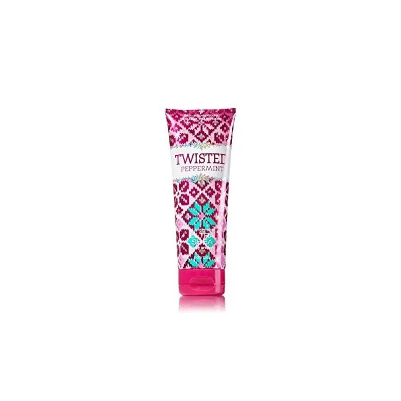 NEW Bath and Body Works TWISTED PEPPERMINT Ultra Shea Body Cream 8oz