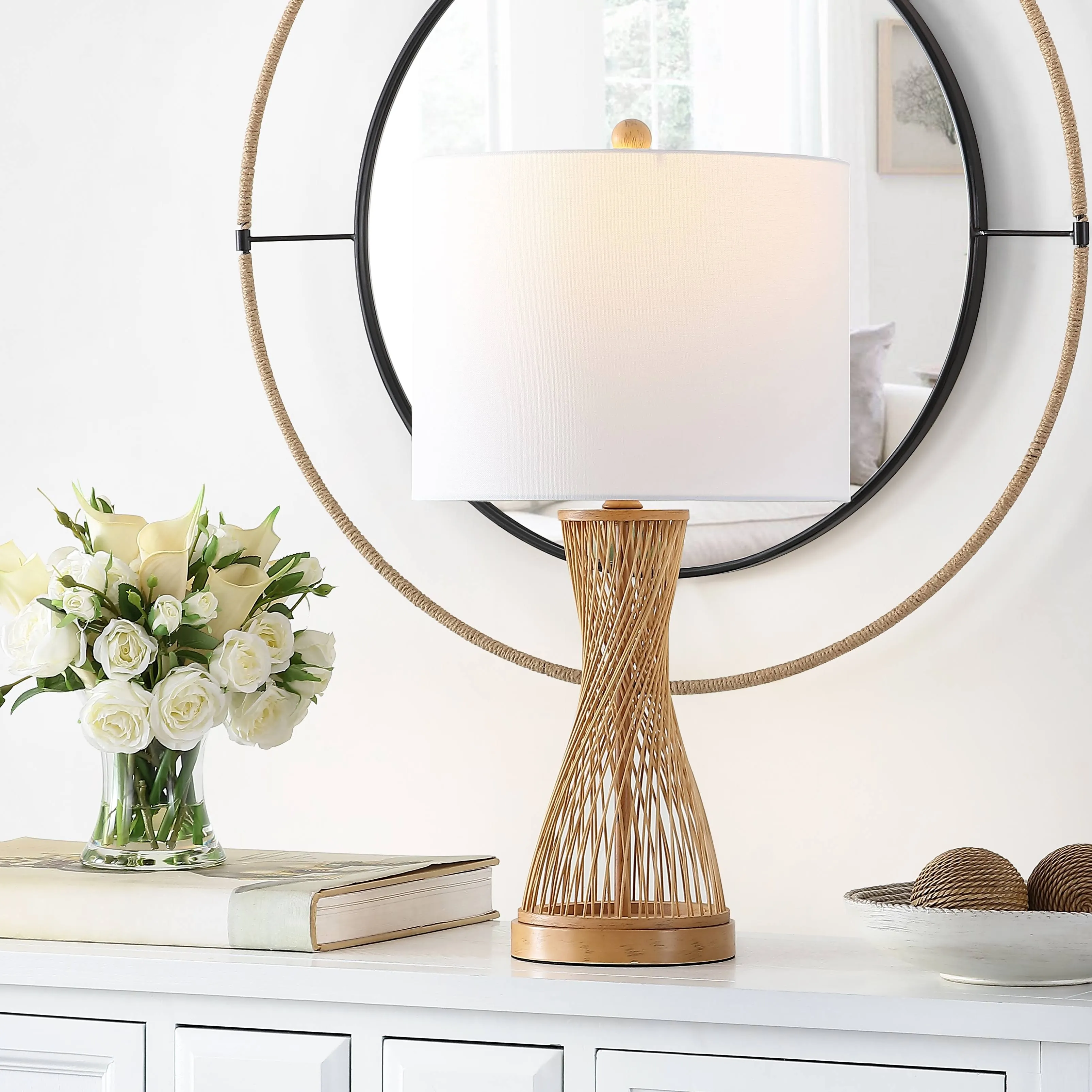 Safavieh Magnus Bamboo Table Lamp - Natural