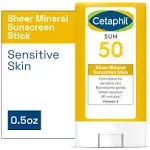 Sheer Mineral Sunscreen Stick for Face &amp; Body, 0.5oz, 100% Mineral Sunscreen:...