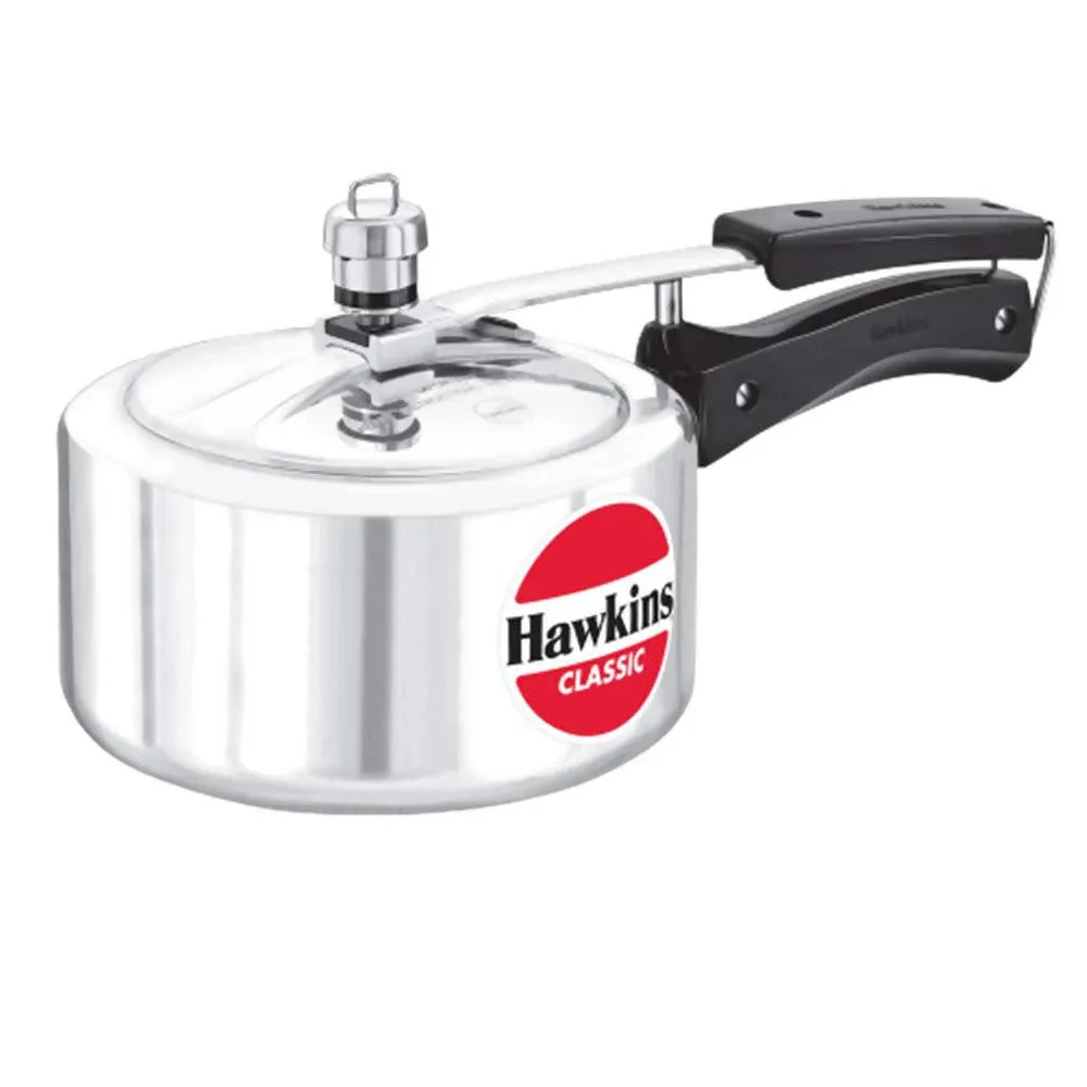 Hawkins Classic CL20 2-Liter New Improved Aluminum Pressure Cooker Small Silver