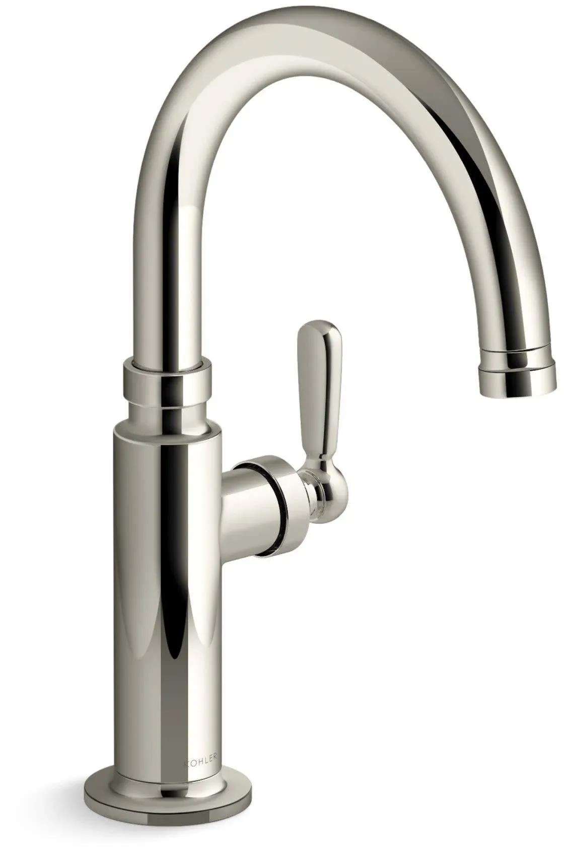 Kohler K-28357 Edalyn by Studio McGee Single-Handle Bar Sink Faucet - Vibrant Polished Nickel