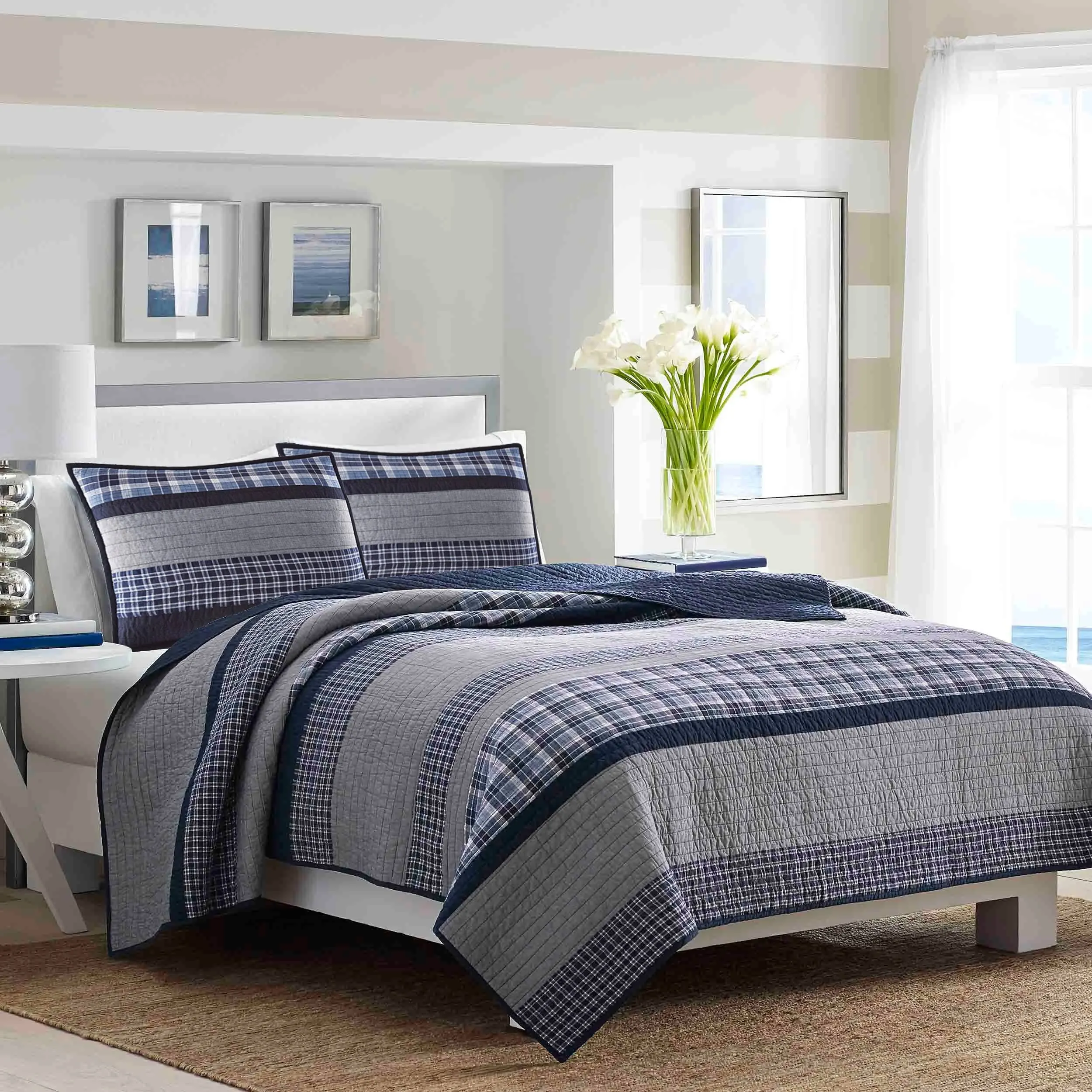 Nautica Adleson Pieced Cotton Quilt - King