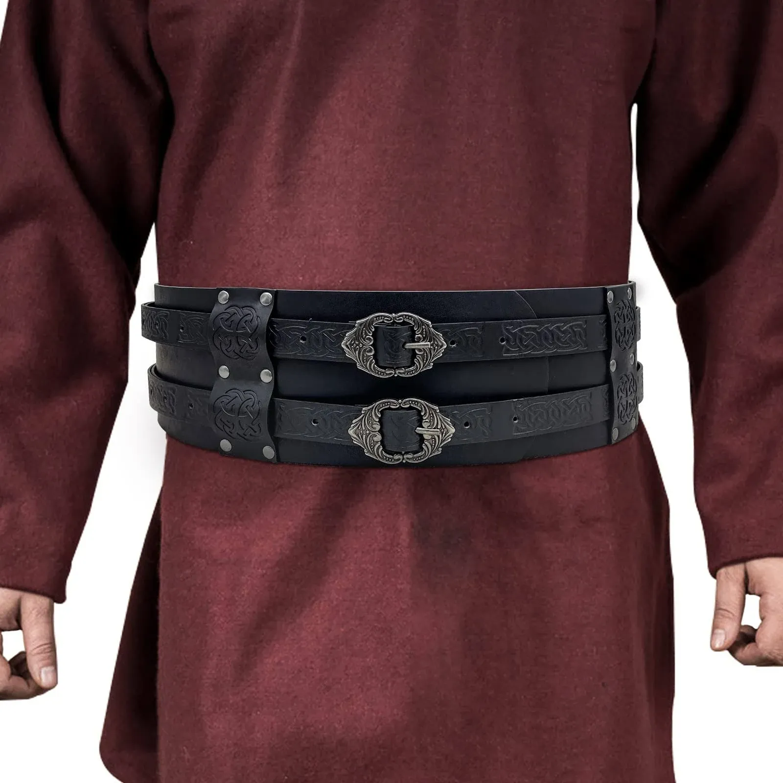 Medieval Viking Faux Leather Belt