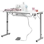 Sew Ready Rollaway II Portable Sewing Table Silver / White