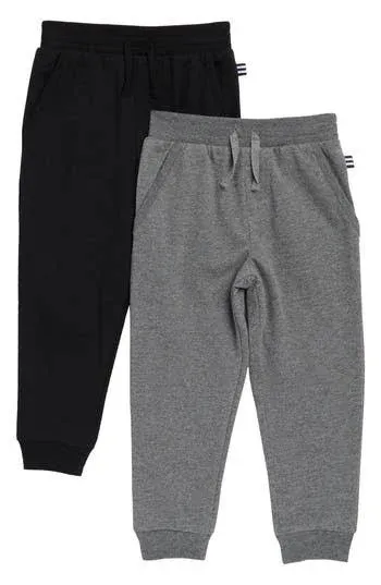 "Kids' Assorted 2-pack Joggers In Dark Heather Grey/ Black"