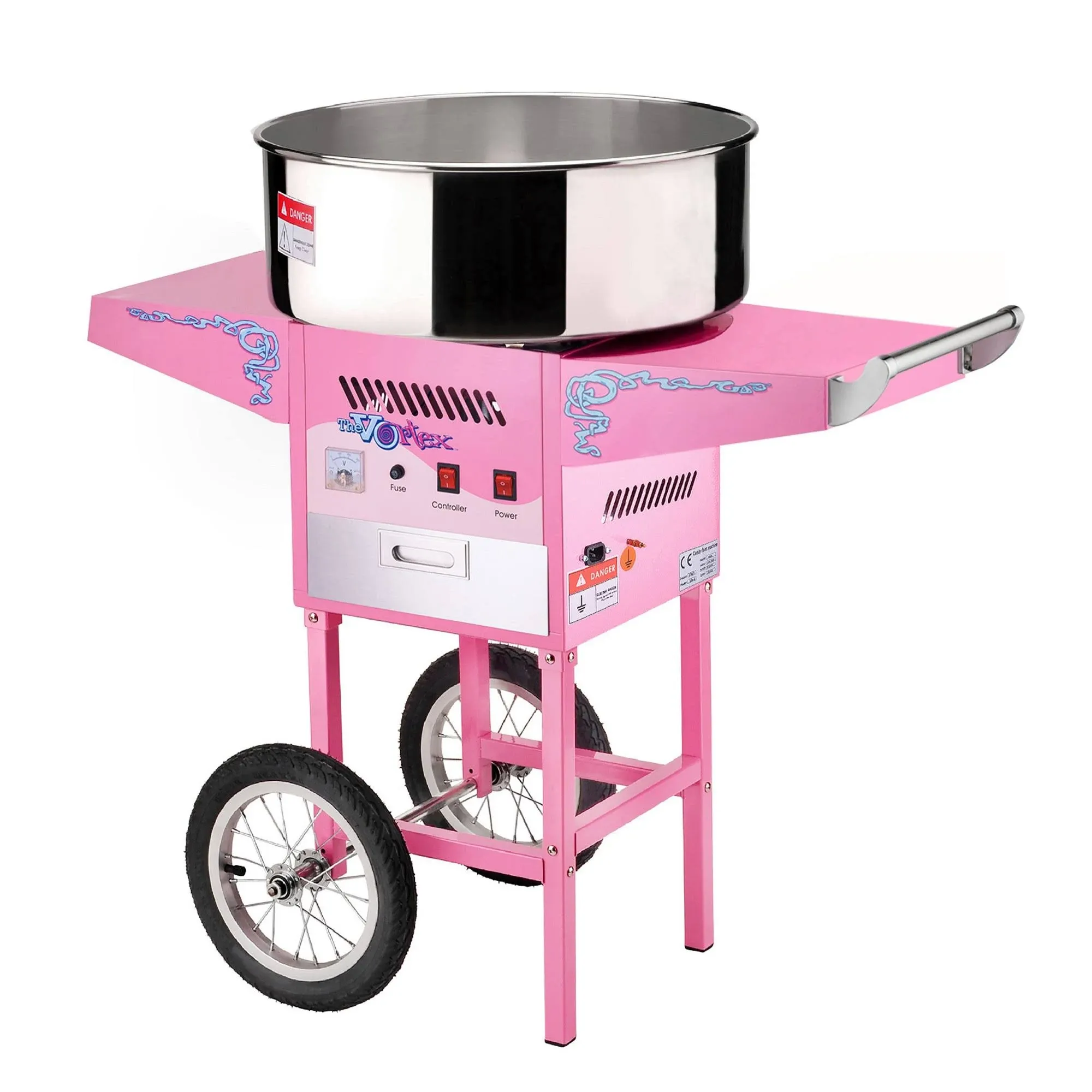 Great Northern Popcorn Company Vortex Cotton Candy Floss Machine with Cart 6304