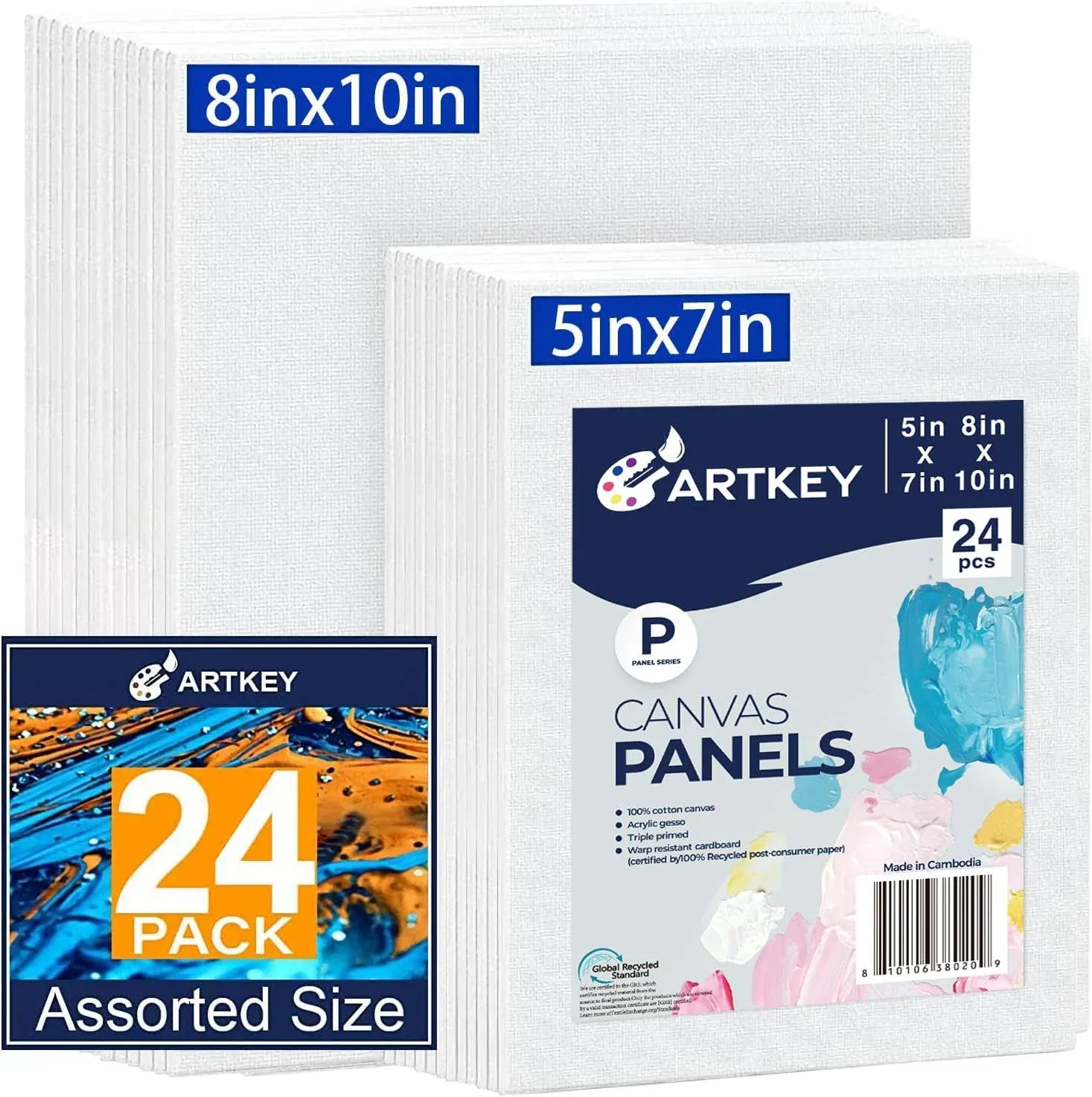 Canvas Panels 10 oz Primed 100% Cotton Canvases for Painting