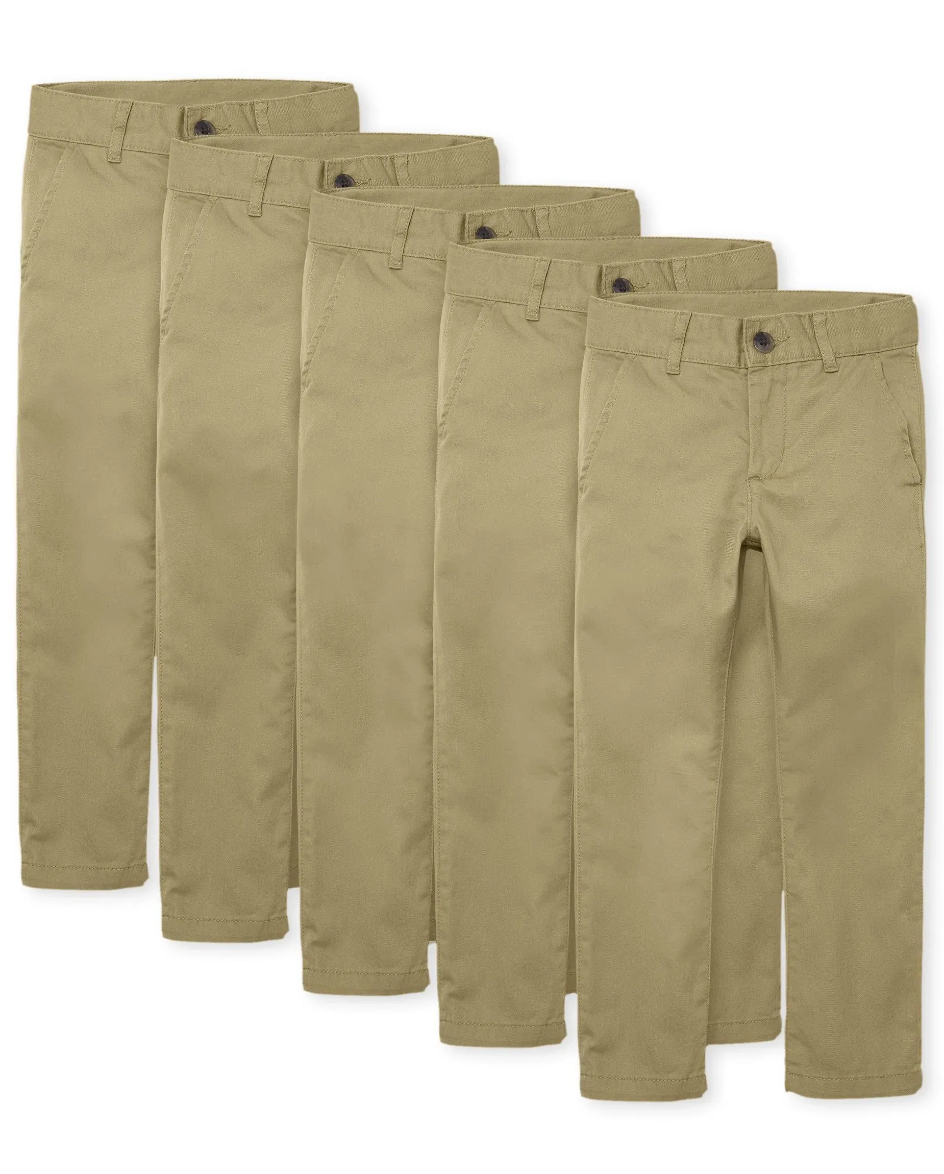 The Children's Place Boys' Stretch Skinny Chino Pants (5-Pack)