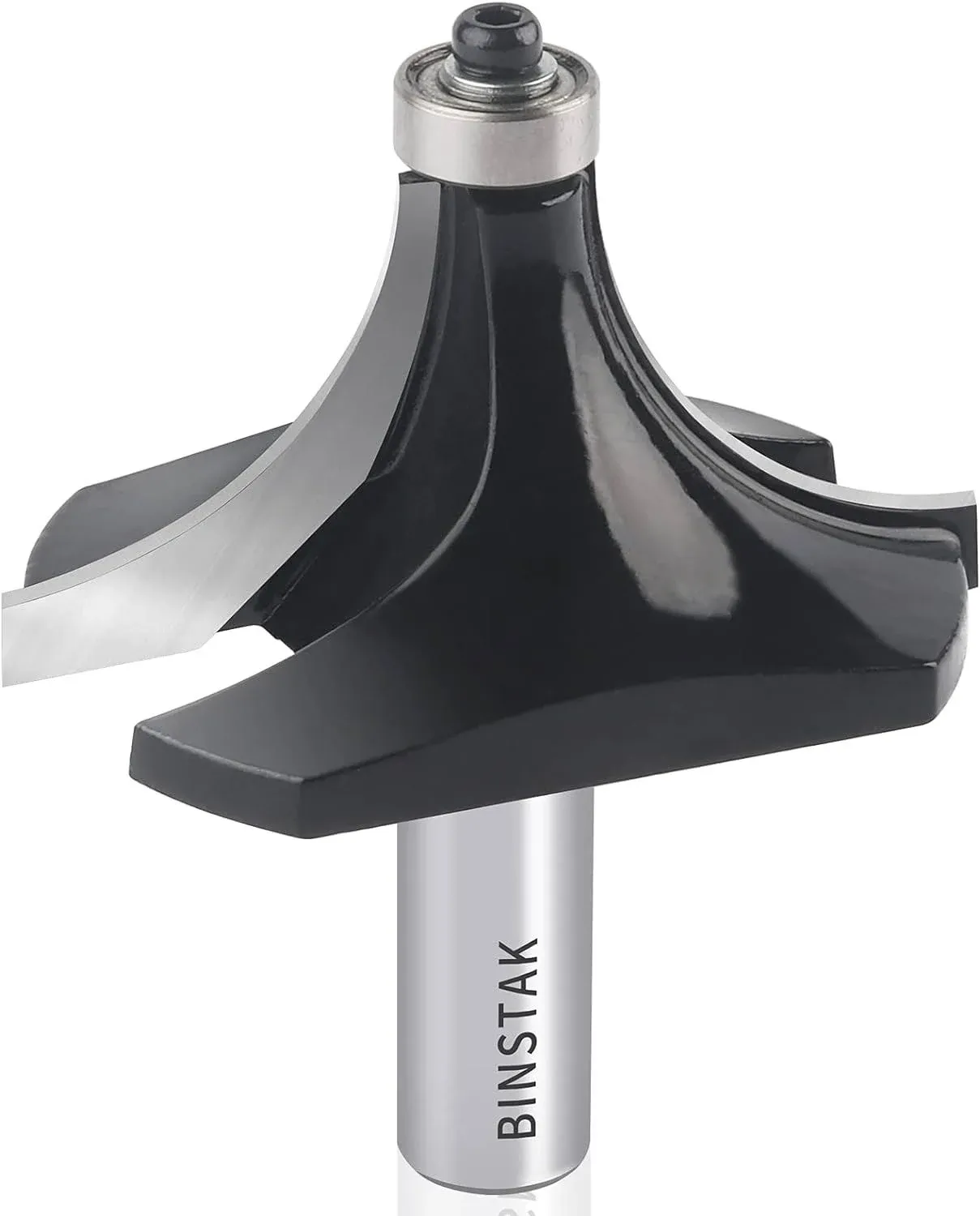 BINSTAK 1" Radius Roundover Router Bit 1/2" Shank, Edge Forming Roundover Bit ...