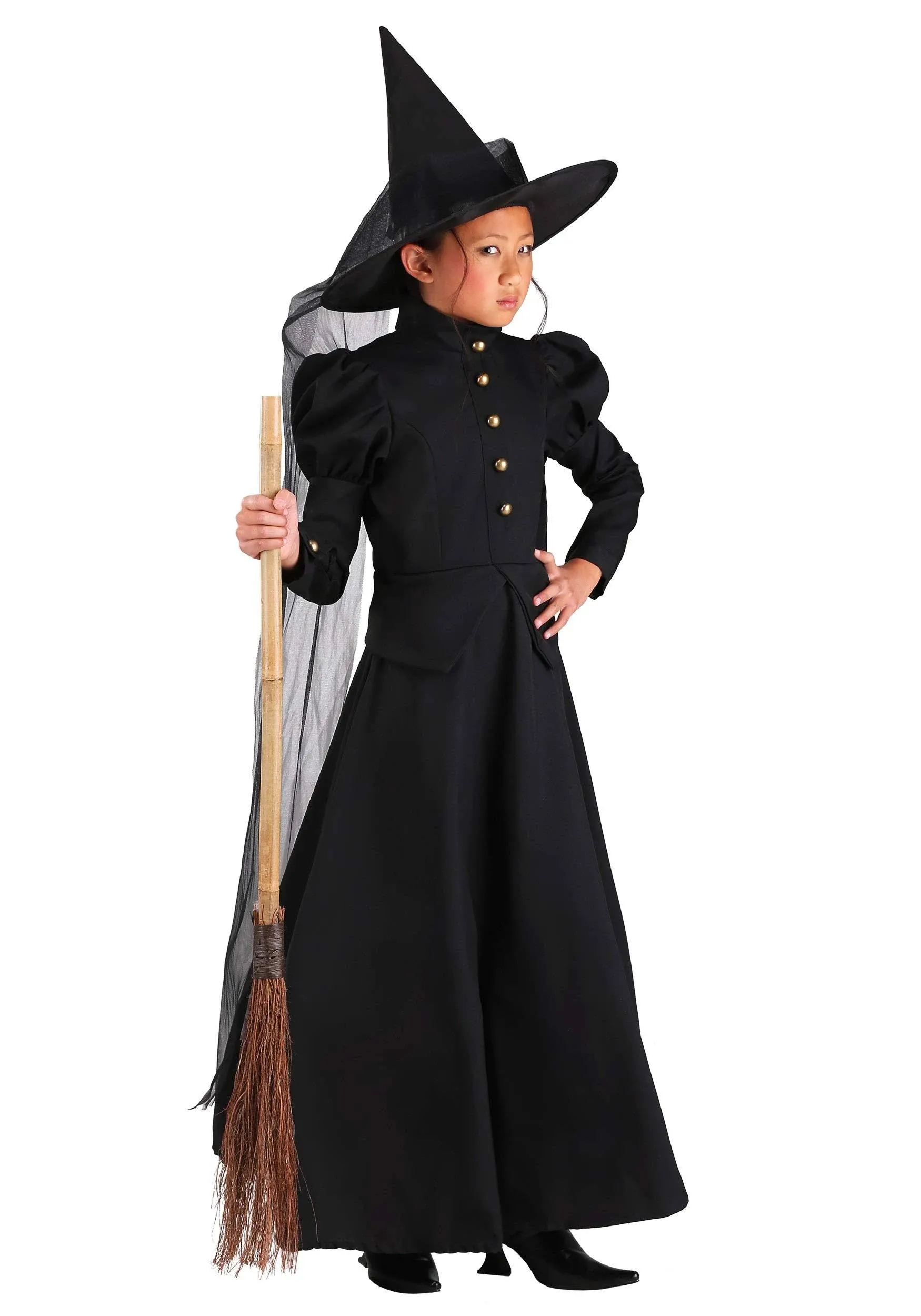 Deluxe Girls Witch Costume