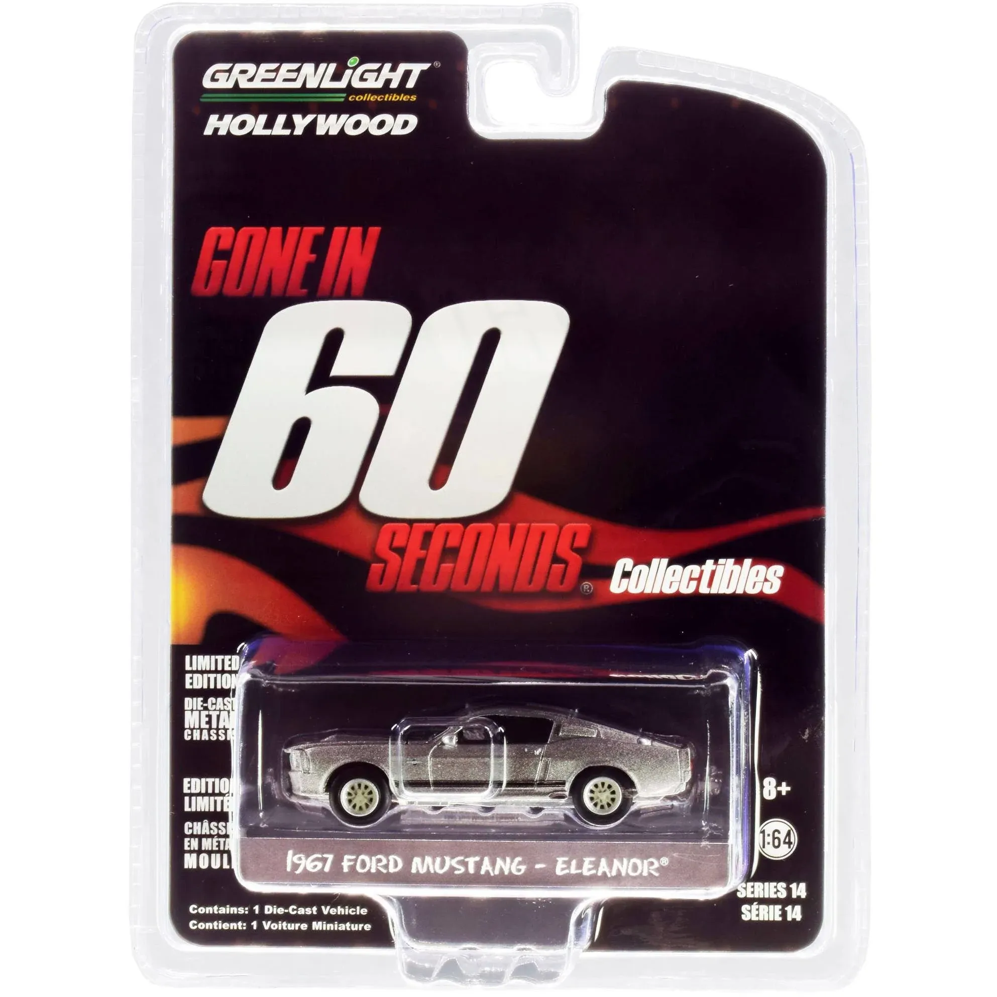 Greenlight 1967 Ford Mustang Custom Eleanor Gone in 60 Seconds Diecast Model Car