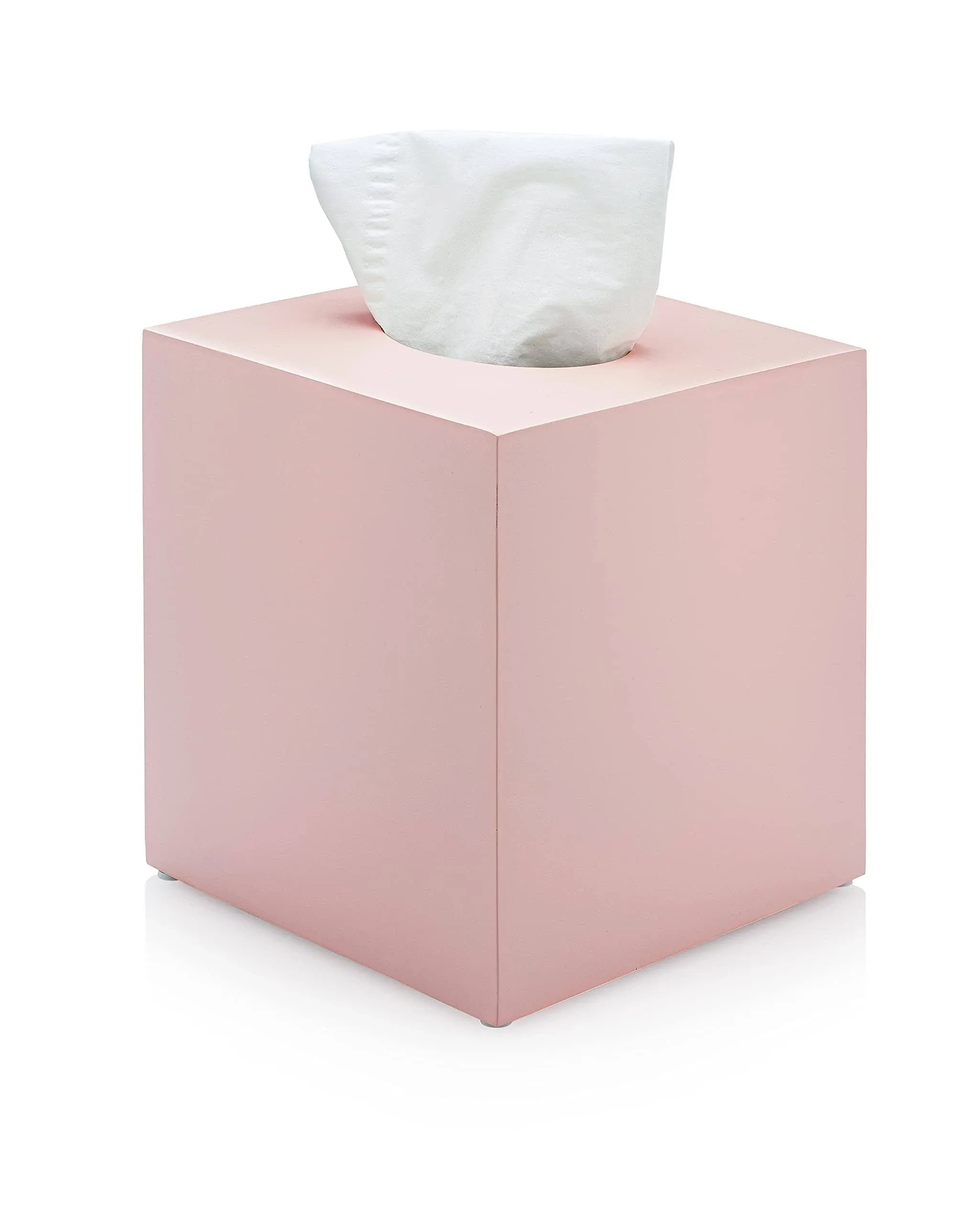 Essentra Home Blush Pink Square Tissue Box Cover