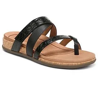 Vionic Women's Copal Anelle Slide Sandal- Supportive Strappy Slides That Includes an Orthotic Insole and Cushioned Outsole for Arch Support,Sizes 5-12