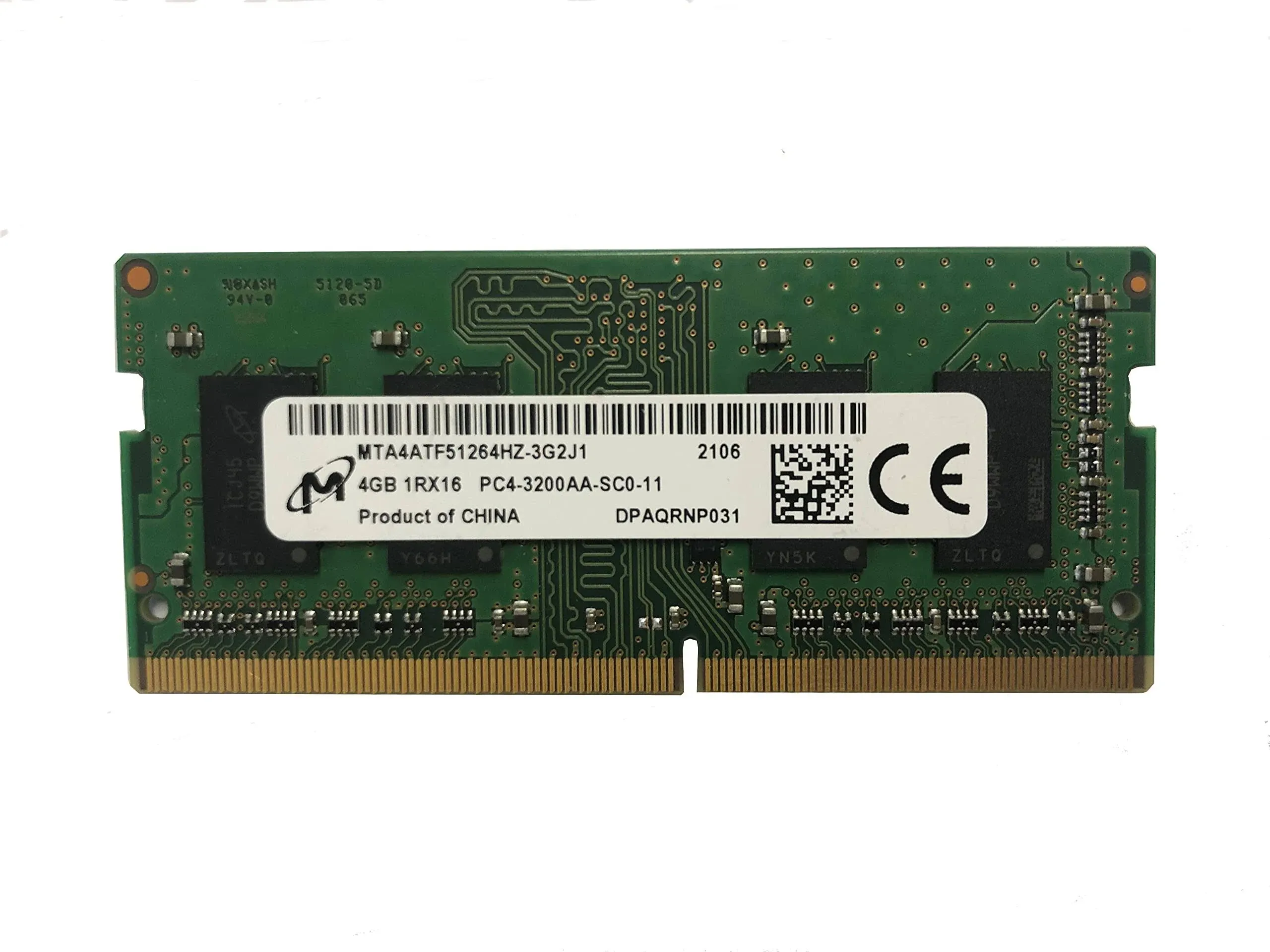 Micron DDR4 PC4-25600 3200MHz Memory MTA4ATF51264HZ-3G2J1 Laptop Memory