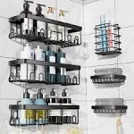 adamsbargainshop.com Adhesive Shower Caddy 6-Pack