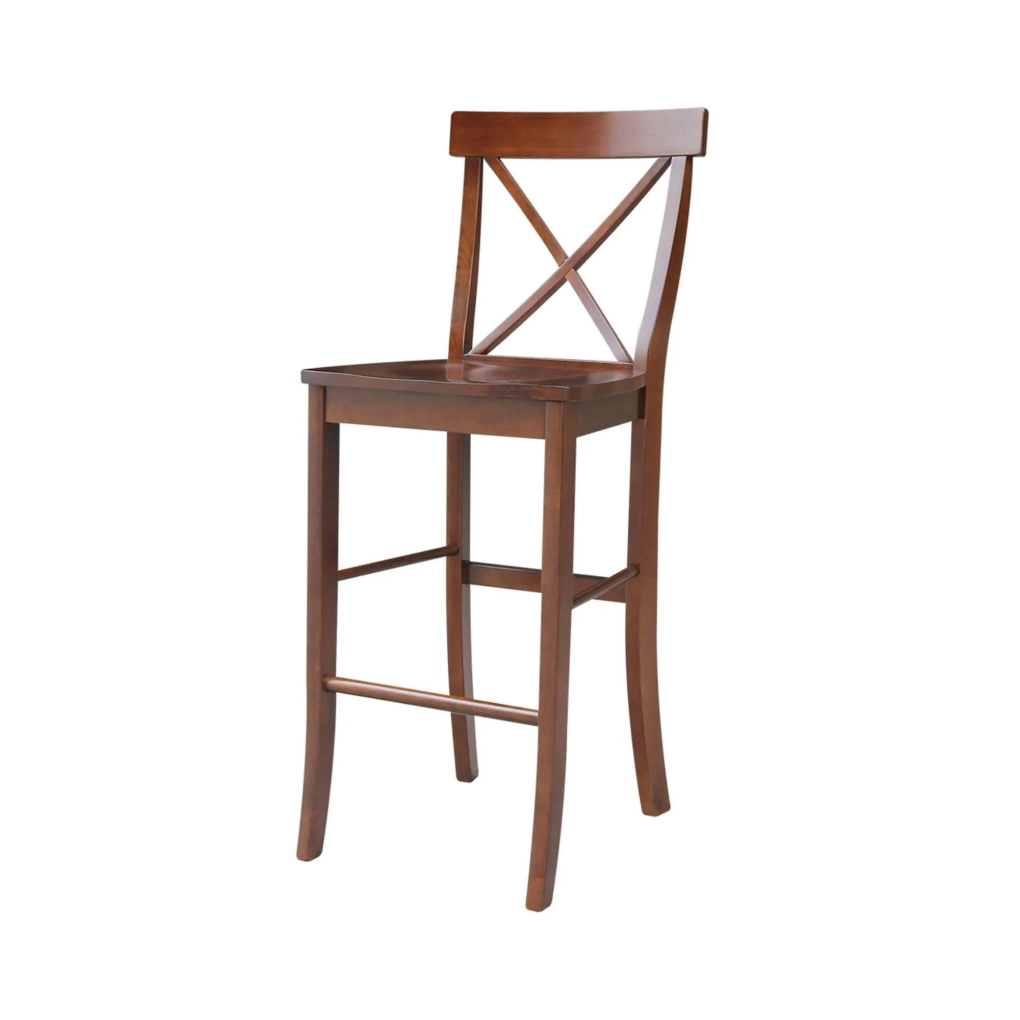 International Concepts Espresso 29-in H Bar Height Wood Bar Stool in Brown | S581-6133