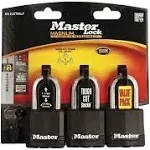 Masterlock Magnum Covered All Weather Padlock, 1 3/4" - 3 pack