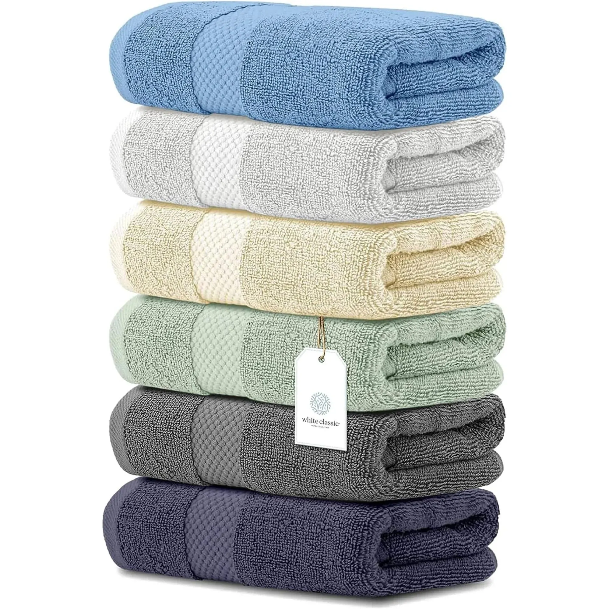 White Classic Luxury Cotton Hand Towel 16x30